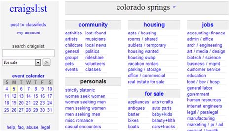 www.craigslist.com colorado springs